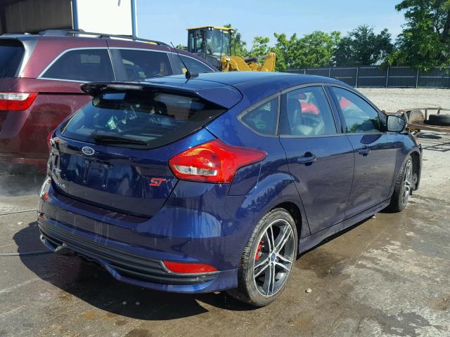 1FADP3L98HL301902 - 2017 FORD FOCUS ST BLUE photo 4