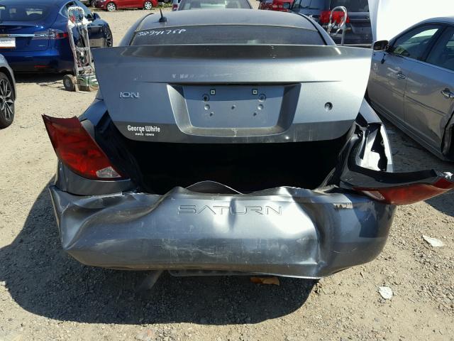 1G8AZ55F16Z194105 - 2006 SATURN ION LEVEL GRAY photo 9