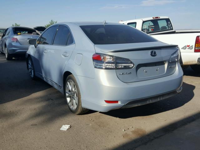 JTHBB1BA6A2024452 - 2010 LEXUS HS 250H TEAL photo 3