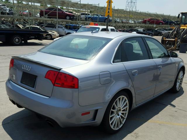 WUAGL78E46A700124 - 2006 AUDI S4 QUATTRO GRAY photo 4