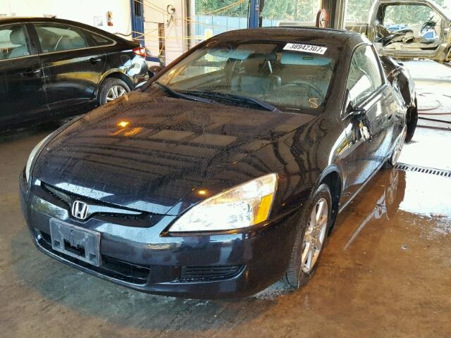 1HGCM82713A032689 - 2003 HONDA ACCORD EX BLACK photo 2