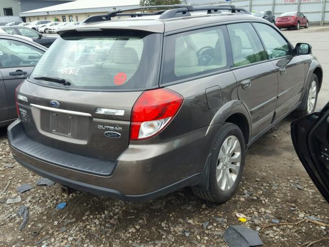 4S4BP86C484331913 - 2008 SUBARU OUTBACK 3. BROWN photo 4