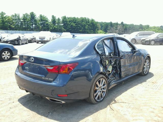 JTHCE1BLXD5002941 - 2013 LEXUS GS 350 BLUE photo 4