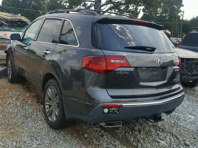 2HNYD2H51AH532397 - 2010 ACURA MDX ADVANC BLUE photo 3