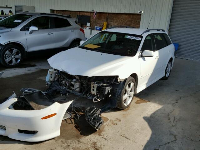 1YVFP82D845N84588 - 2004 MAZDA 6 S WHITE photo 2