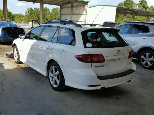 1YVFP82D845N84588 - 2004 MAZDA 6 S WHITE photo 3