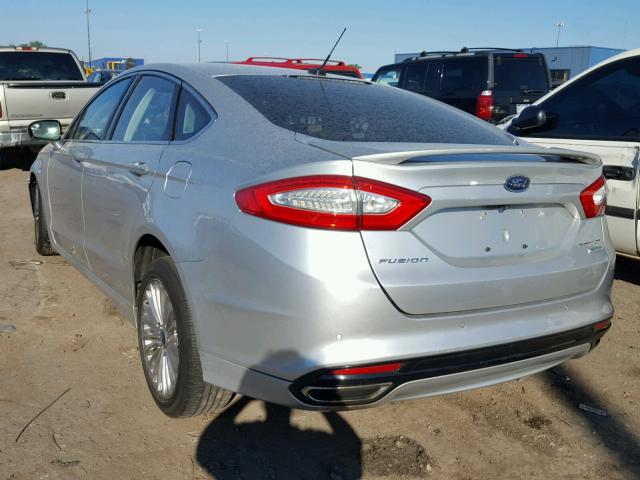 3FA6P0K95ER307467 - 2014 FORD FUSION TIT SILVER photo 3