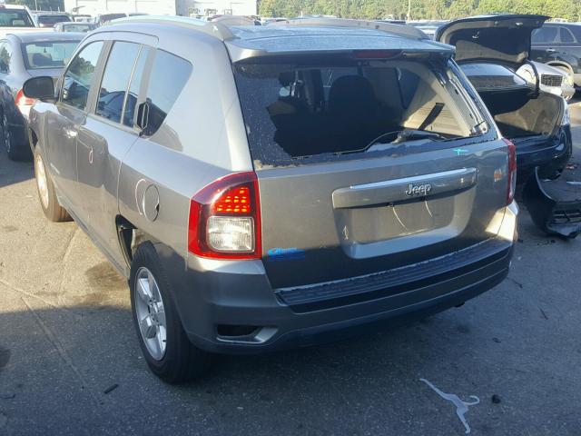 1C4NJCBA8ED594153 - 2014 JEEP COMPASS SP GRAY photo 3