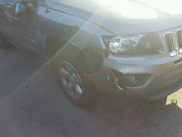 1C4NJCBA8ED594153 - 2014 JEEP COMPASS SP GRAY photo 9