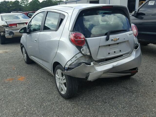 KL8CD6S90EC531567 - 2014 CHEVROLET SPARK 1LT SILVER photo 3