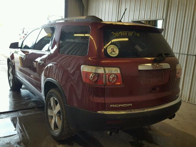 1GKLVMED7AJ116779 - 2010 GMC ACADIA SLT წითელი ფოტო 3