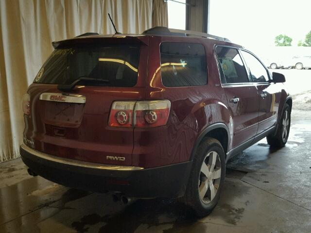 1GKLVMED7AJ116779 - 2010 GMC ACADIA SLT წითელი ფოტო 4