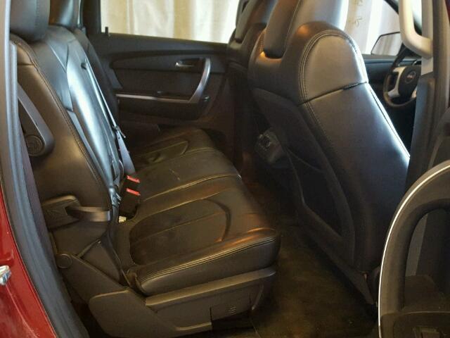 1GKLVMED7AJ116779 - 2010 GMC ACADIA SLT წითელი ფოტო 6