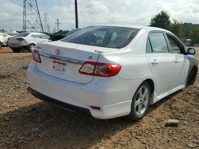 5YFBU4EE8DP177268 - 2013 TOYOTA COROLLA BA WHITE photo 4