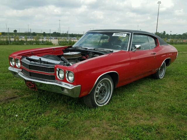 136370A142681 - 1970 CHEVROLET CHEVELL SS RED photo 2
