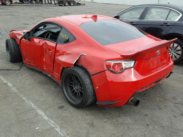 JF1ZNAA10G9703969 - 2016 TOYOTA SCION FR-S RED photo 3