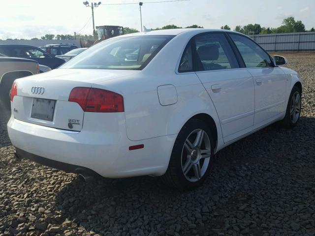 WAUDF78E87A063633 - 2007 AUDI A4 2.0T QU WHITE photo 4