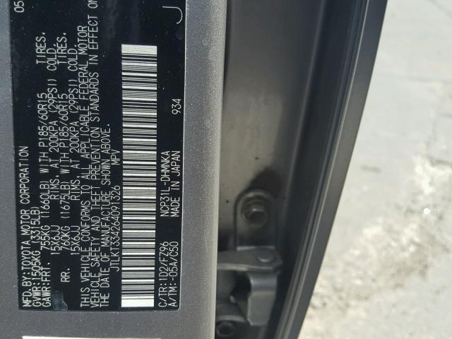 JTLKT334264091326 - 2006 TOYOTA SCION XB Gümüş foto 10