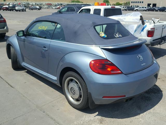 3VW507ATXGM812904 - 2016 VOLKSWAGEN BEETLE S/S 蓝色 照片 3