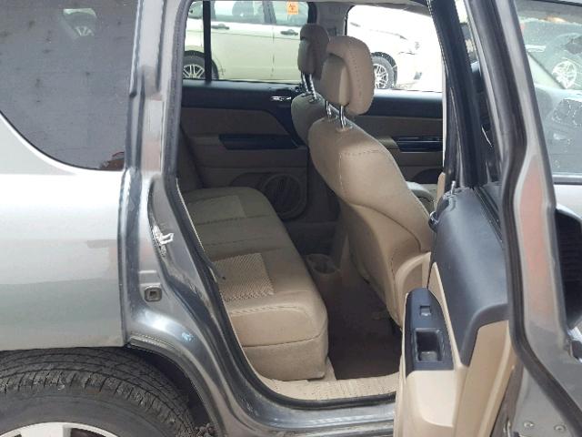 1J4NF1FB3BD230110 - 2011 JEEP COMPASS SP GRAY photo 6