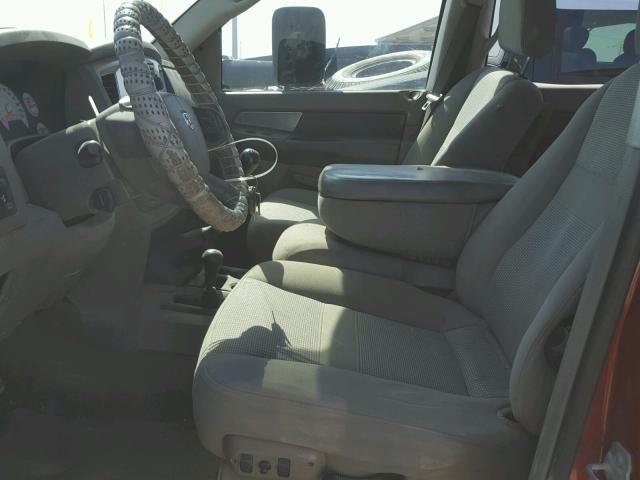 3D7KS28C97G748593 - 2007 DODGE RAM 2500 S Կարմիր լուսանկար 5