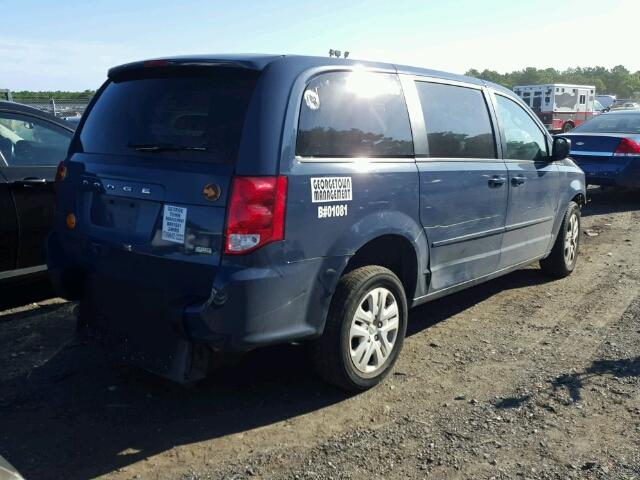 2C4RDGBG0FR686571 - 2015 DODGE GRAND CARA BLUE photo 4