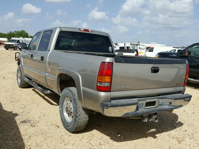 1GTHC23U62F164938 - 2002 GMC SIERRA C25 TAN photo 3