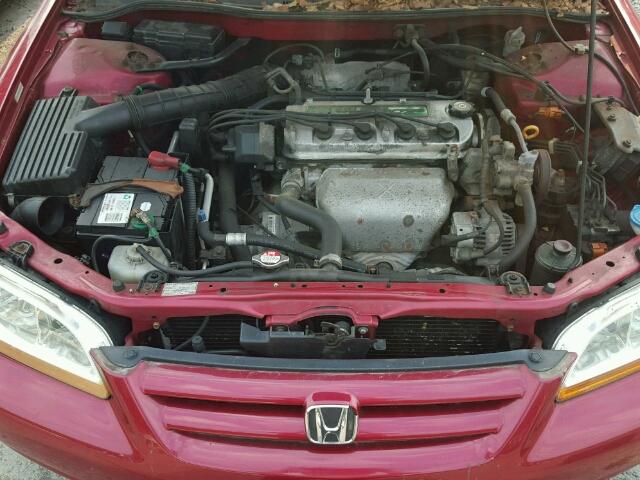 JHMCG65851C020740 - 2001 HONDA ACCORD EX BURGUNDY photo 7