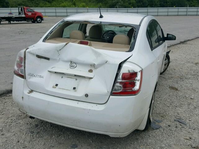 3N1AB61E38L731762 - 2008 NISSAN SENTRA 2.0 WHITE photo 4