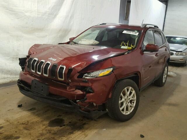 1C4PJMCB8EW246752 - 2014 JEEP CHEROKEE L RED photo 2