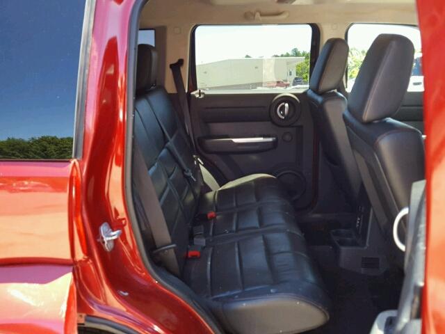 1D8GT58627W621969 - 2007 DODGE NITRO R/T RED photo 6