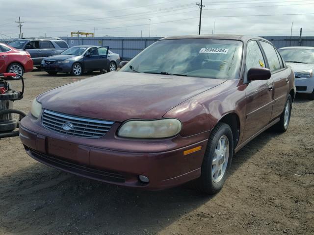 1G1NE52M9W6229201 - 1998 CHEVROLET MALIBU LS BURGUNDY photo 2