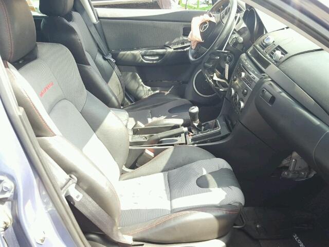 JM1BK34M681870343 - 2008 MAZDA SPEED 3 BLUE photo 5