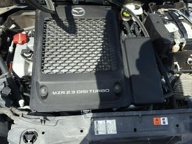 JM1BK34M681870343 - 2008 MAZDA SPEED 3 BLUE photo 7