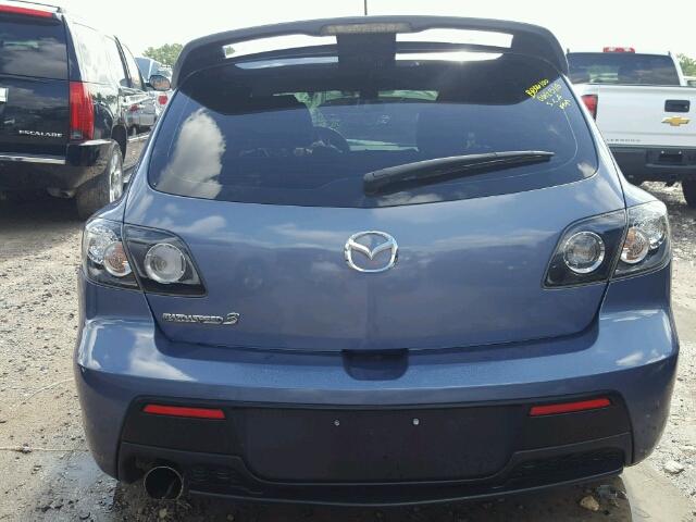 JM1BK34M681870343 - 2008 MAZDA SPEED 3 BLUE photo 9