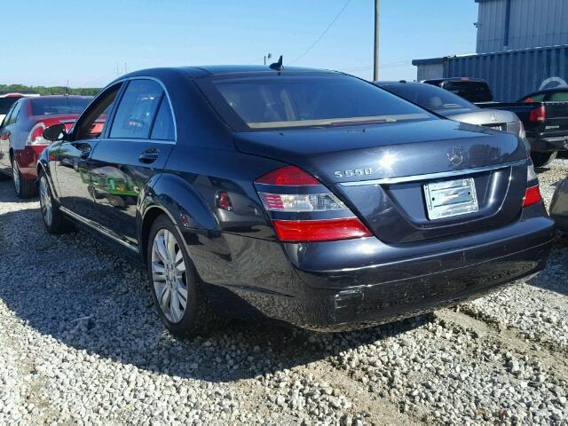 WDDNG71X68A172762 - 2008 MERCEDES-BENZ S 550 BLUE photo 3