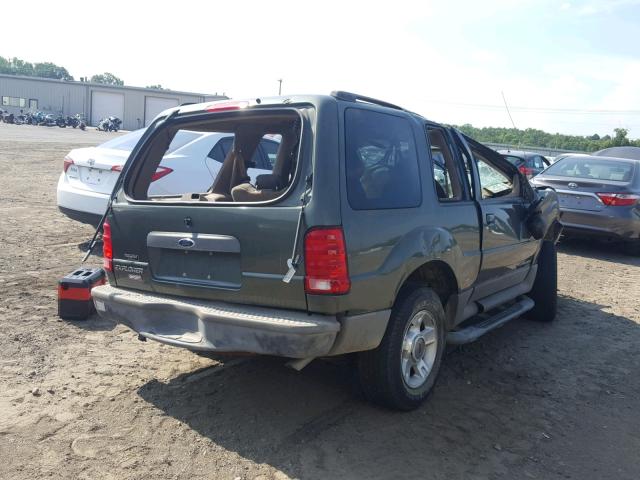 1FMYU60E32UC92272 - 2002 FORD EXPLORER S GREEN photo 4