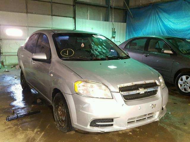 KL1TD56668B002000 - 2008 CHEVROLET AVEO BASE Srebrny zdjęcie 1