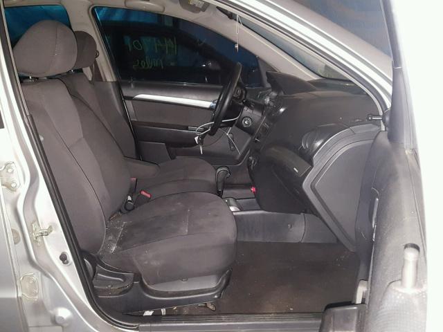 KL1TD56668B002000 - 2008 CHEVROLET AVEO BASE Srebrny zdjęcie 5