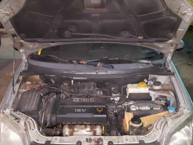 KL1TD56668B002000 - 2008 CHEVROLET AVEO BASE Srebrny zdjęcie 7
