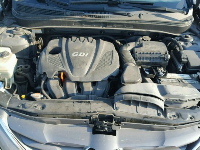 5NPEB4AC4BH054973 - 2011 HYUNDAI SONATA GLS SILVER photo 7