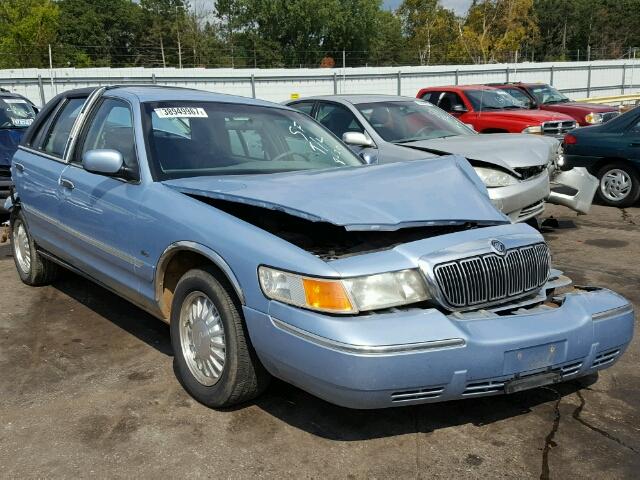 2MEFM74W51X622181 - 2001 MERCURY GRAND MARQ BLUE photo 1