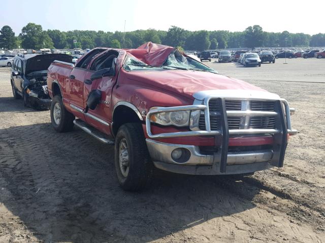 3D7KU28C64G244220 - 2004 DODGE RAM 2500 S RED photo 1