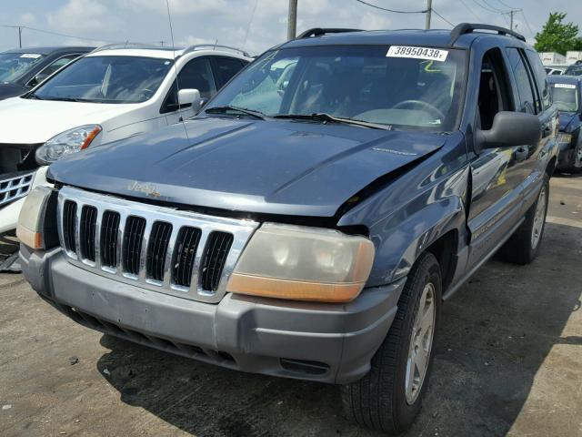 1J4GW48N02C187742 - 2002 JEEP G CHERK L BLUE photo 2