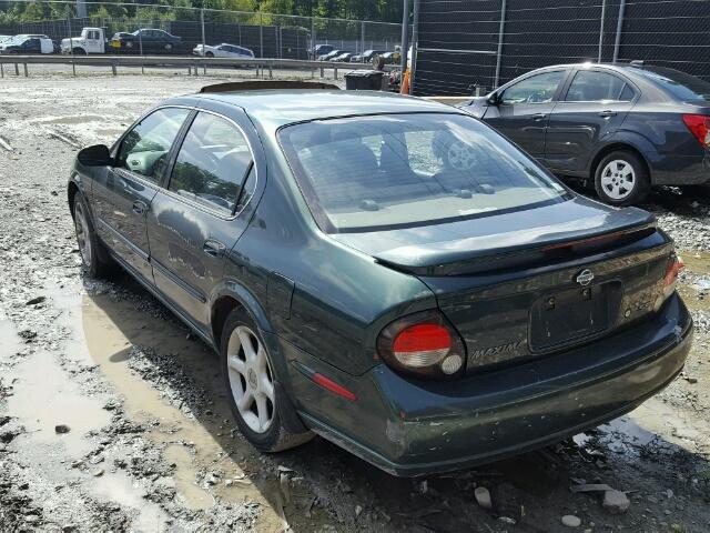 JN1CA31D01T601246 - 2001 NISSAN MAXIMA GXE GREEN photo 3