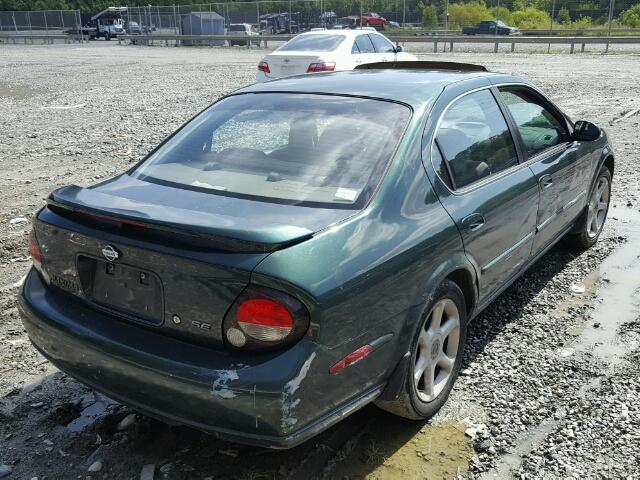 JN1CA31D01T601246 - 2001 NISSAN MAXIMA GXE GREEN photo 4