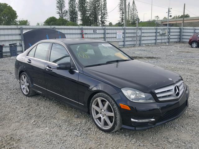 WDDGF5HB5DR261180 - 2013 MERCEDES-BENZ C 350 BLACK photo 1