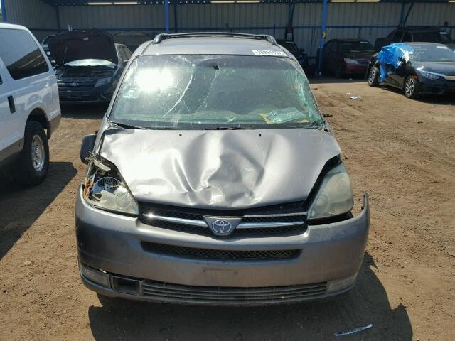 5TDZA22C75S299711 - 2005 TOYOTA SIENNA XLE GRAY photo 10