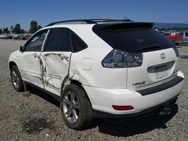 JTJHW31U360006286 - 2006 LEXUS RX 400 WHITE photo 3