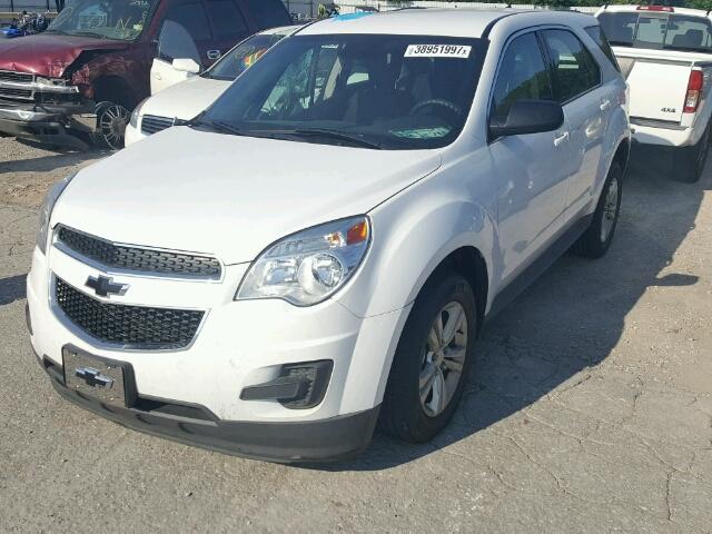 1GNALAEK0EZ102808 - 2014 CHEVROLET EQUINOX LS WHITE photo 2